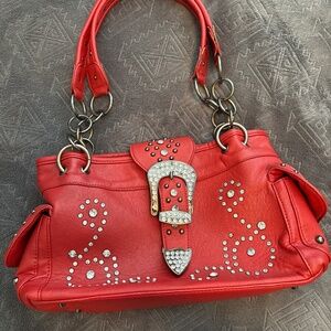 Monte Vitsa Red concealed carry purse